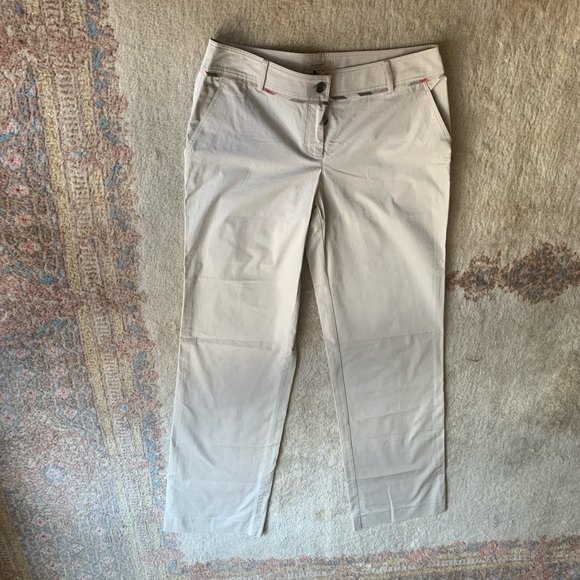 NEW Unisex Vintage Burberry London Trousers Size 8 Beige - Picture 4 of 11